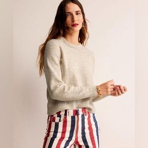 Boden Fluffy Bow Back Sweater, Sz 2